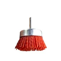 Щетка для дрели чашечная нейлоновая 100 мм, 4", со шпилькой, "MAXIMUM" MX 18280